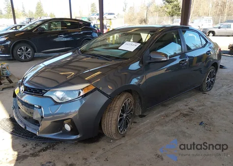 2015 Toyota Corolla S Plus z USA, uszkodzony, nr VIN 2T1BURHE0FC349210